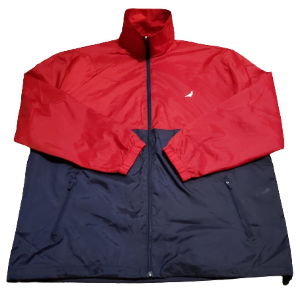 Staple Pigeon Full Zip Windbreaker Jacket Men's 3XL Red Blue Fall Streetwear
